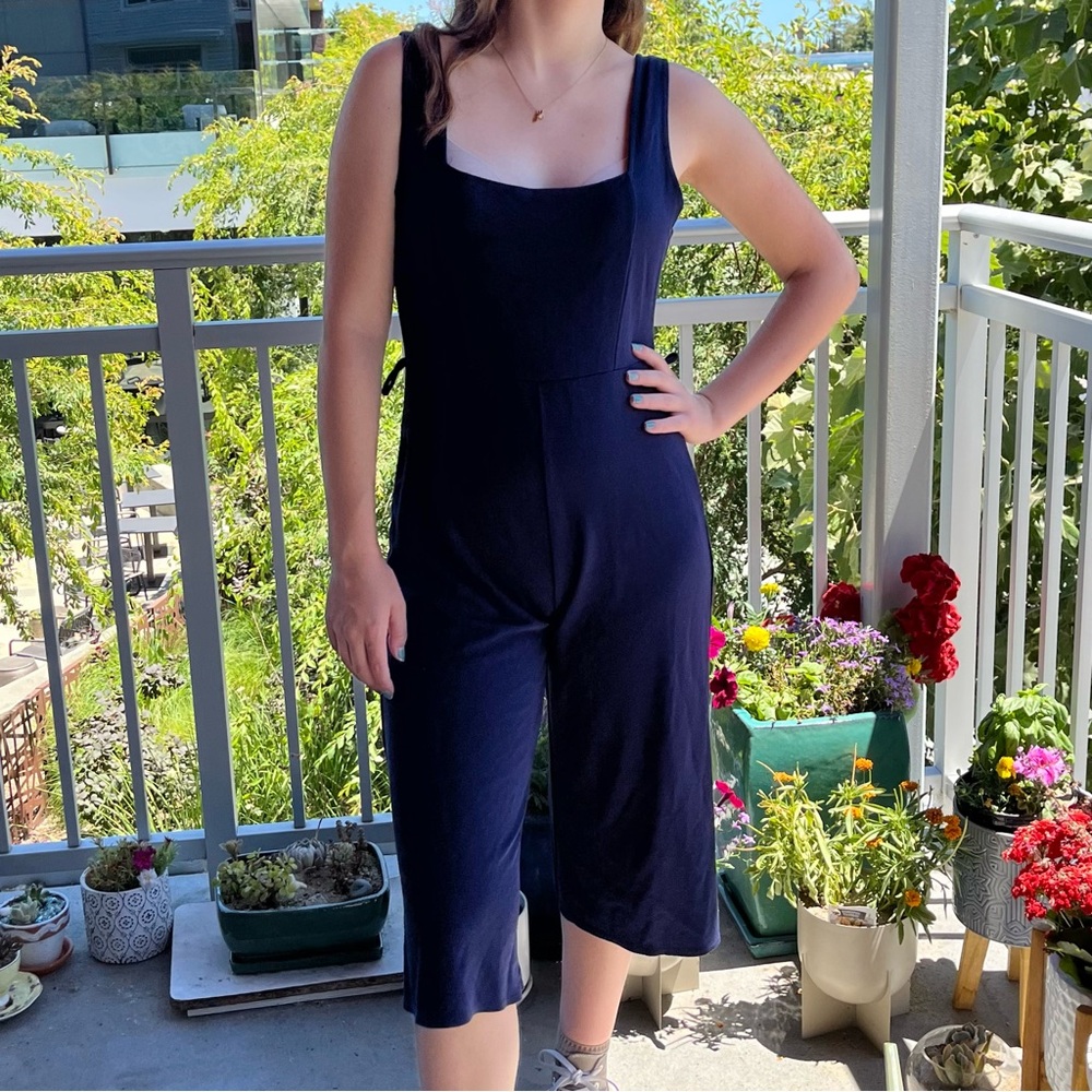 Blue jumpsuit